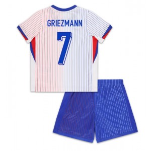 Fotbalové Dres Francie Antoine Griezmann #7 Dětské Venkovní Oblečení ME 2024 Krátký Rukáv (+ trenýrky)